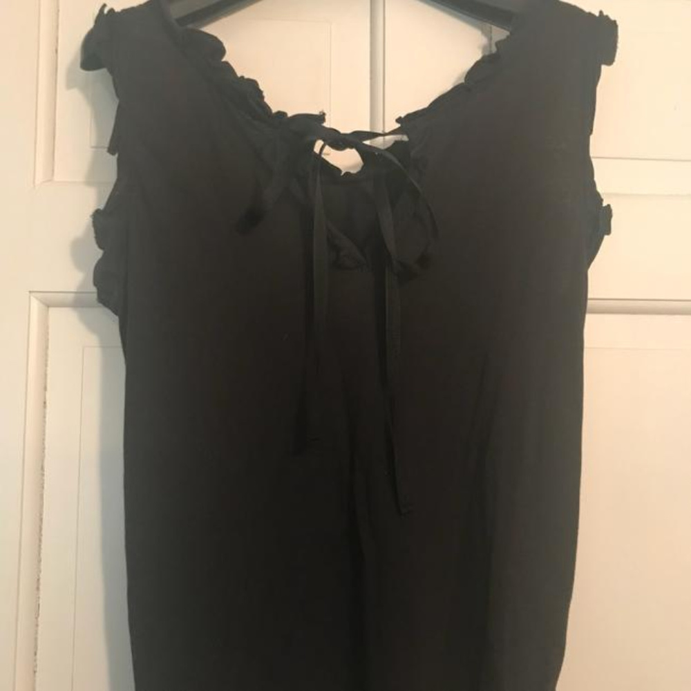 Marc by Marc Jacobs Black Ruffle Tank - Picture 3 of 6